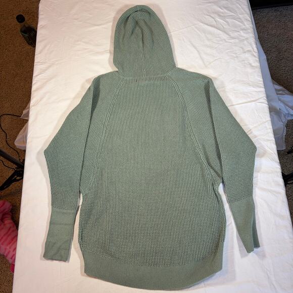 Cynthia Rowley women’s hooded sweater sage green. Size S. Waffle knit - Picture 7 of 8